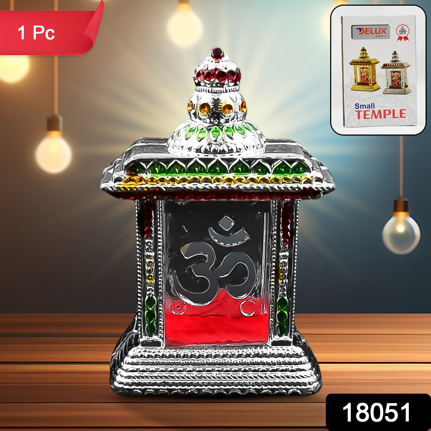 Adhesive Small Om Temple Car Dashboard Temple (1 Pc) Adhesive Small Om Temple Car Dashboard Temple (1 Pc)